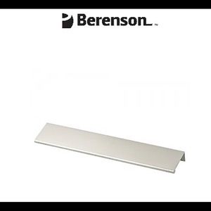 Berenson Bravo 9-1/16 Inch Long Finger Cabinet Pull 1065-4BPN-P Brushed Nickel